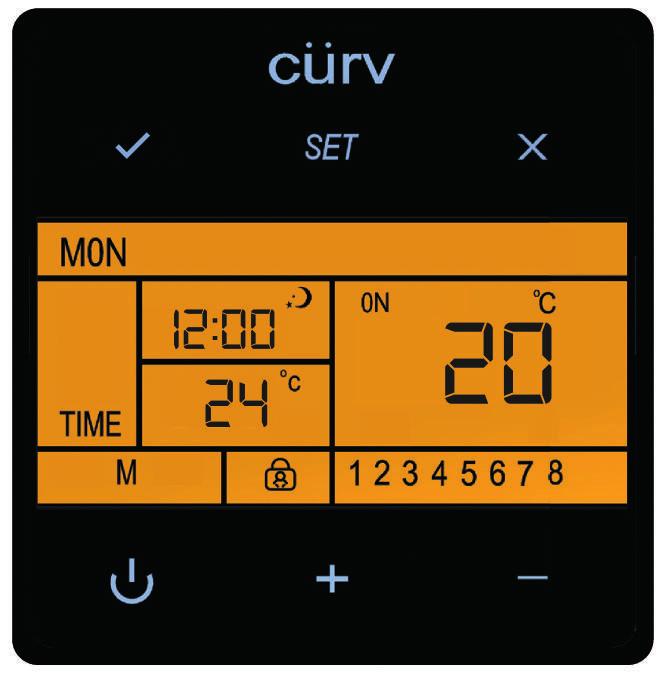 The Cürv smart Thermostat Every Cürv Infrared heater comes with a smart wireless room thermostat - allowing you to create individual room zone controls - and it works seamlessly with the Cürv Smart