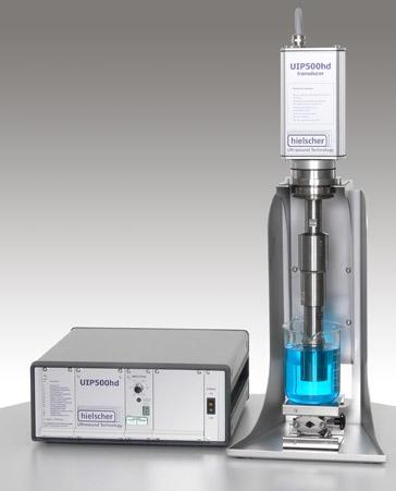 For the processing of batches larger than 5 liters, we generally recommend to sonicate using a flow cell reactor (flow mode) to achieve a higher processing consistency.