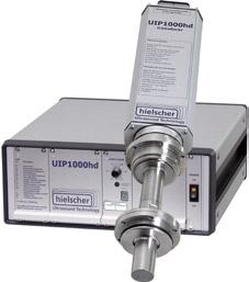 UIP1000hd versatile and powerful ultrasonic device UIP1000hd with accessories The UIP1000hd (1,000 watts, 20kHz) is a powerful and adaptable ultrasonic device for lab testing and industrial