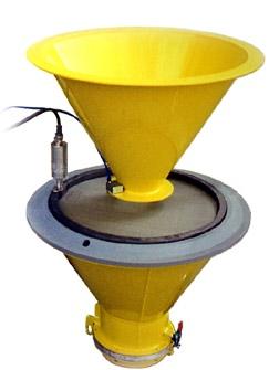Similar to the construction of the laboratory sieving tower, the transducer is also installed outside the industrial sieves.