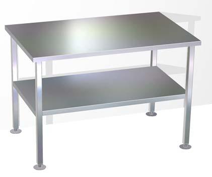 Tables, Stands and Gurneys Veterinary Grooming/Work Table This NSF approved grooming/work table is constructed of heavy-duty 16 gauge 304 stainless steel and includes a welded undershelf.