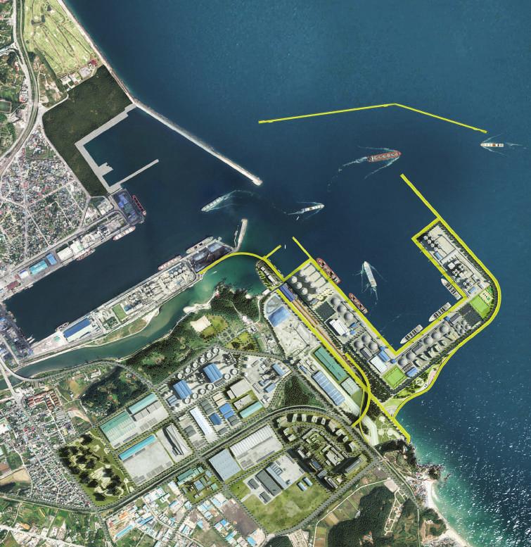of Donghae Port Growth as logistics hub of Pan East Sea Project overview Project period : 2009 ~ 200 (22 years) Project cost : 2. tril. KRW (2,11 mil. USD) Project scope : 18 Berths, Breakwater.
