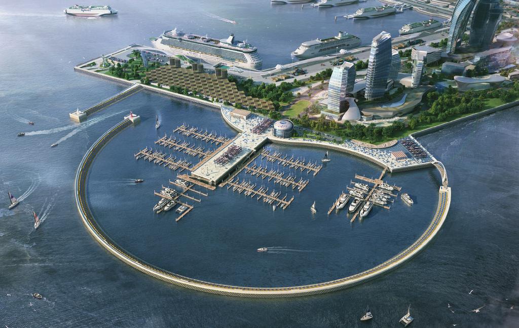 Master planning, design and supervision Mater planning of Marina, Incheon Port Design
