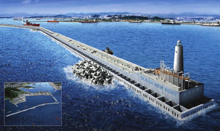 of Ulsan New Port Design period : 2004 Project scope : Breakwater 29 m