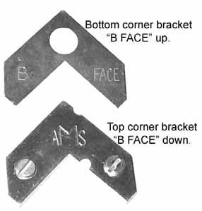 Installation Surround Panel Figure 34: Corner brackets for trim. #8 screw Side Trim 4. Plug the wiring harness into the control panel (see Figure 33). 5.