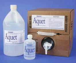 Convenient, pre-portioned pouches are available to make one gallon of 1% solution. For frequent users, Aquet is offered in a 3.