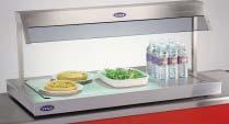 Heated Display Units Burger Chutes For the simple presentation of heated food. Stainless steel or glass top units designed to accept GN1/1 containers.