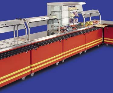 Jamaican modules can be used to create stand alone counters either mobile or static; they can be made semi-fixed by the use of either the round tube D.I.Y.