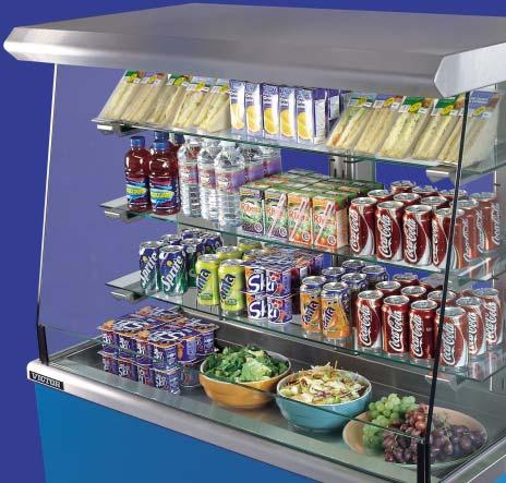 Jamaican Refrigerated Modules Open fronted display cabinets designed to achieve a balanced air temperature throughout the cabinet of between 3 O C & 5 O C in ambient temperatures up to 27 O C or