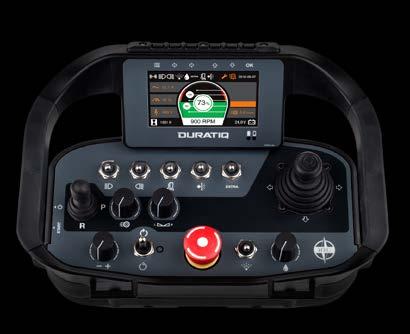 3 4 3 1b 1a 6 The DURATIQ's newly developed HMI makes the grinder extremely easy to control, adjust and use, even for operators with limited experience.