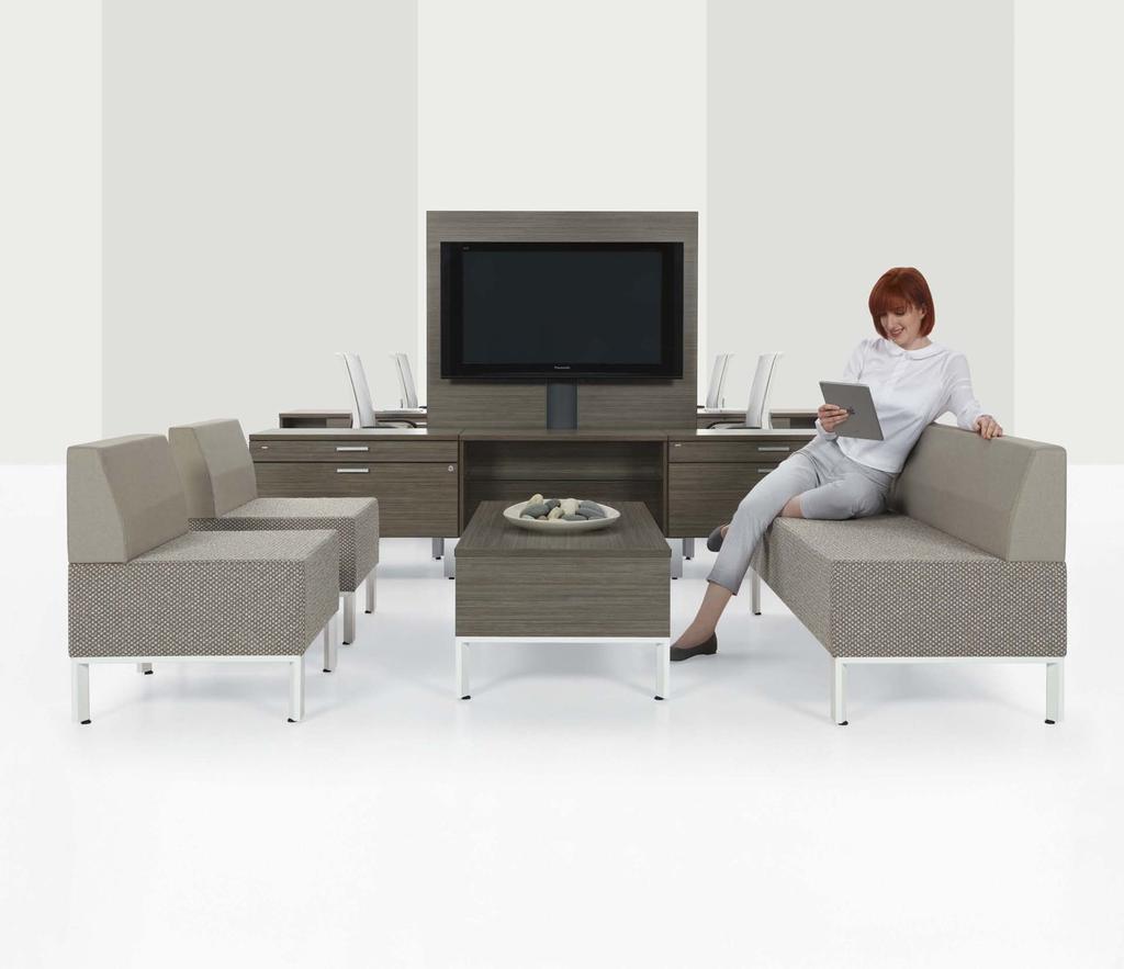 The new Bridges II Collaborative Seating can be linked to any run of Bridges II work tables bridges II collaborative seating or used in freestanding applications with coordinating tables, privacy