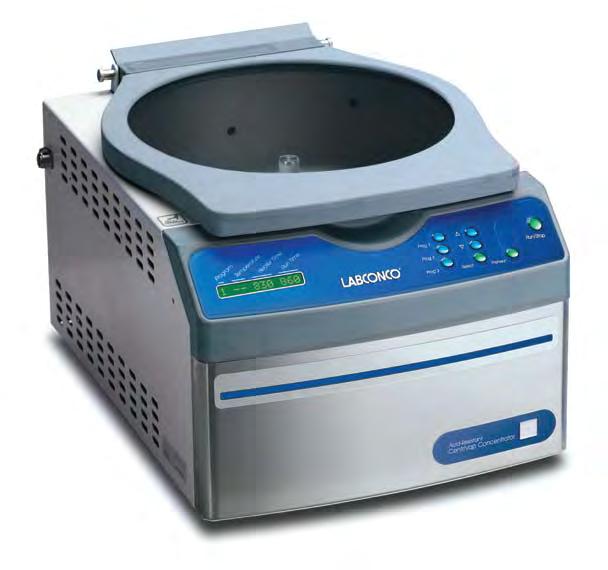 16 Ac i d-resistant Ce n t r iva p Va c u um Co n c e n t r ato r s Using centrifugal force, vacuum and controlled heat, the Acid-Resistant CentriVap Vacuum Concentrator, with chemical-resistant