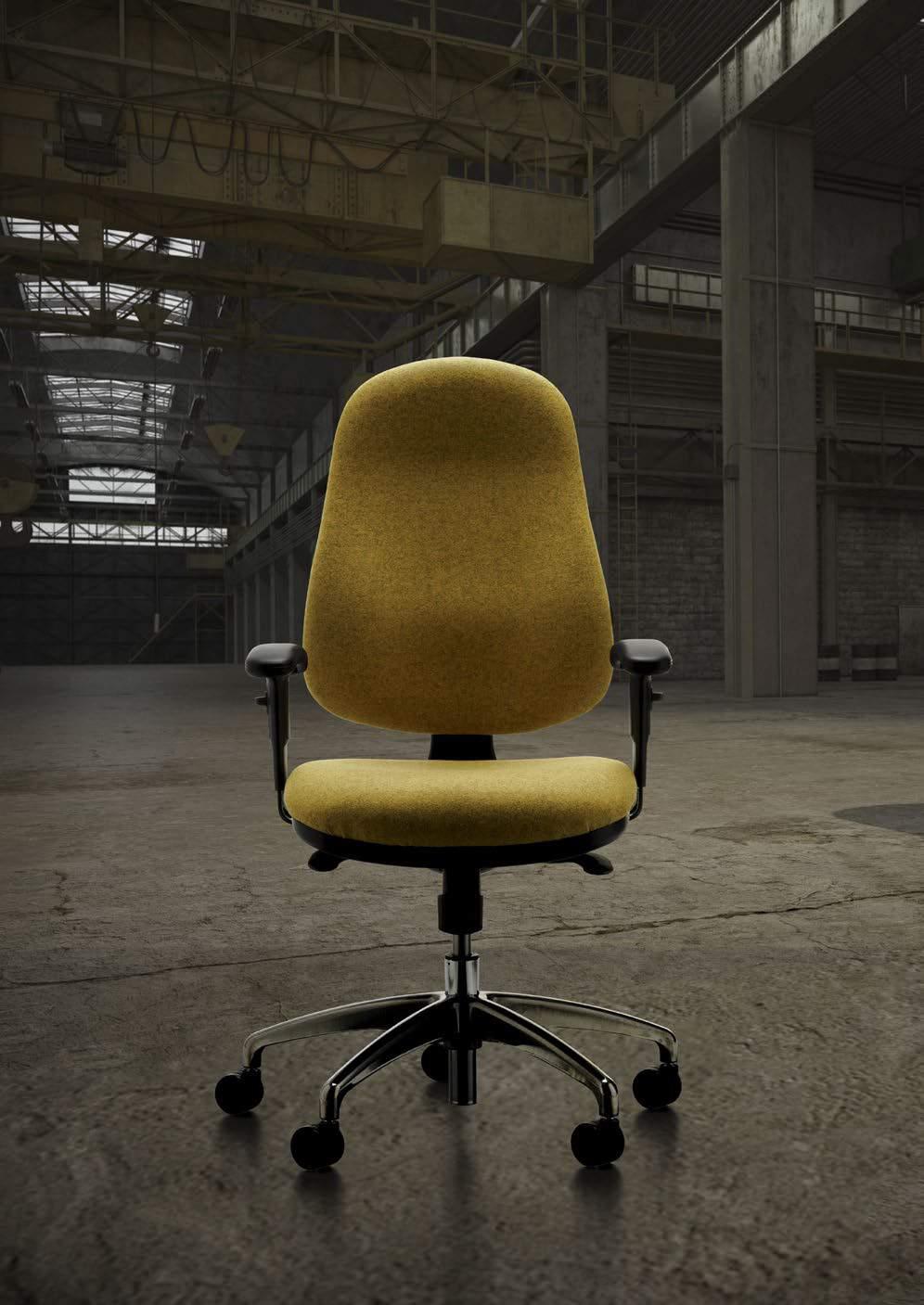 Buzz_ Work seating designed by Verco Buzz offers a new concept in operator seating, combining aesthetics, ergonomics