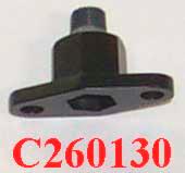 compression fitting, male ¼ This air regulator is equipped with a filter.