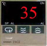 4.0 OPERATION 4.4 Advanced Operation Temperature Controls Two digital temperature controllers are located in the control box. The controller marked "Cabinet Temperature" has been preset to 35 o C.