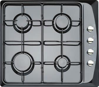 PRIMA 60CM BLACK GAS HOB PRGH103 PRIMA 70CM STAINLESS STEEL GAS HOB PRGH202 WITH ENAMELLED PAN SUPPORTS PRGH204 WITH CAST IRON PAN SUPPORTS CAST