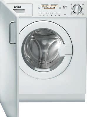Laundry PRIMA INTEGRATED WASHING MACHINE PRLD350 PRIMA INTEGRATED WASHER DRYER PRLD355 PRIMA INTEGRATED SENSOR DRYER PRTD210 A B C 7kg
