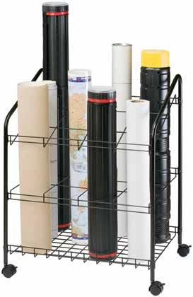 00 ea Wire Bin Roll File Twelve 5½" x 5½" openings make this heavy-duty storage bin an ideal organizer for rolled maps, plans, drawings, Constructed of black