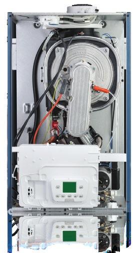 backlit digital display that indicates boiler status, temperature, and diagnostics Load Matching oiler Pump