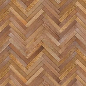 inspired by the vintage parquet floor in furniture maker