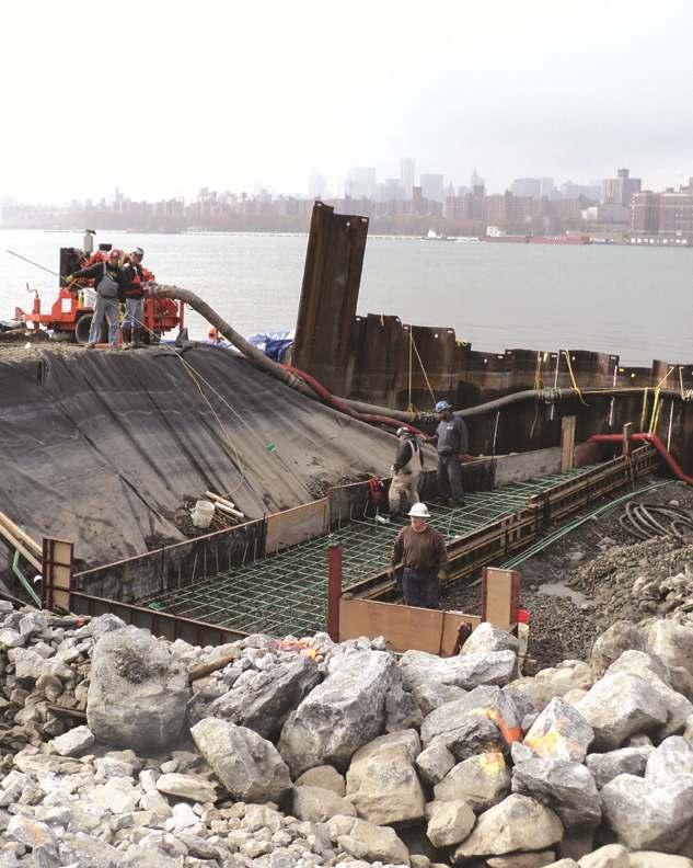 Construction of the new WNYC Transmitter Park on the East River, Brooklyn GOAL 7 Improve government regulation,