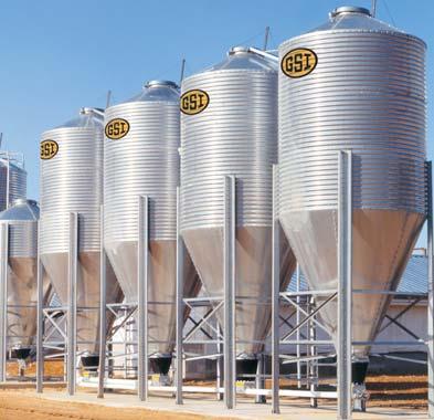 FARM HOPPER TANKS BULK FEED TANKS Bulk Feed Tanks are a popular way of storing feed due to their ease of installation, lower expansion cost and convenient hopper unloading.