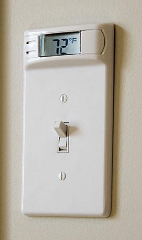 Face-Plate Thermostat For better-balanced heat and A/C from room to room Source