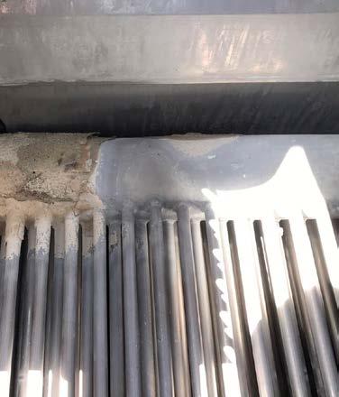 It is possible with SST tubes that even after an upset condition the renewed water flow, after cleaning of the nozzles, will be able to scrub this calcium carbonate build-up off the tube surfaces.