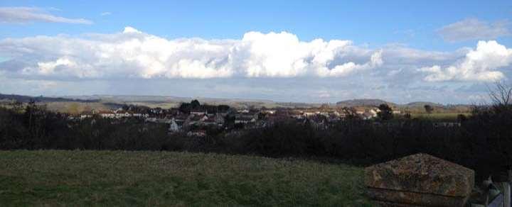 View 3: from Wick Lane east across Pensford to Beckford