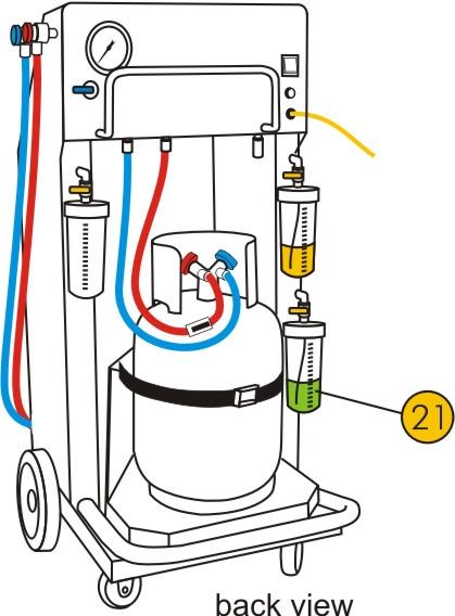 12. UV Dye Injection Mode The purpose of the oil injection mode is to batch a user-defined quantity of UV Dye from the graduate reservoirs on the unit to the vehicle air-conditioning system.