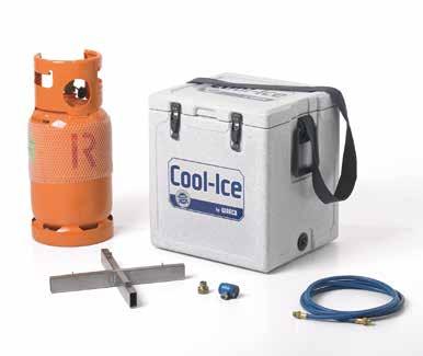 Recovery equipment for contaminated refrigerant Bottle not included Scope of delivery: seal, adapter for recycling bottle, filling hose
