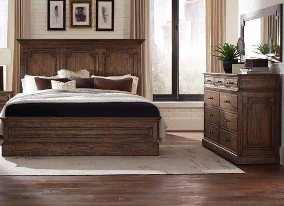 HANDCRAFTED SOLID MAHOGANY QUEEN SLEIGH BEDROOM Reclaimed planks of solid mahogany are selected, sanded, rubbed &