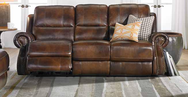 POWER RECLINING SOFA 90-inch sofa equipped with dual power reclining and full-leg chaise provides the ultimate luxury experience at