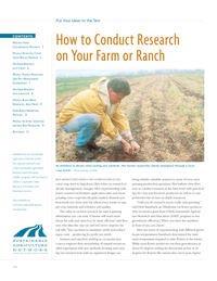 + On-farm research Best way to determine what will work best on your farm Resources: - Local extension educators