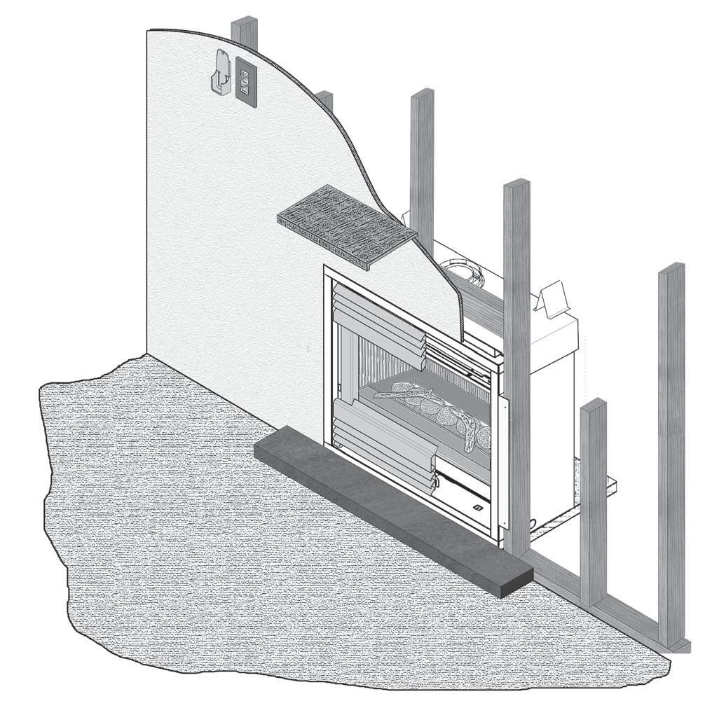 Overview Note: A non-combustible cement board is required above the fireplace when converting to higher input using the 534HNK/534HPK conversion kits.