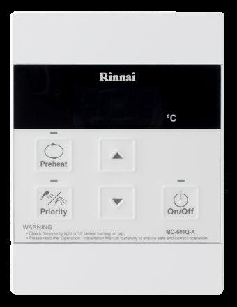 No comparison Sizing guide You can select the right capacity Rinnai Infinity for your current hot water needs or for future needs as your family and demand for hot water grows.