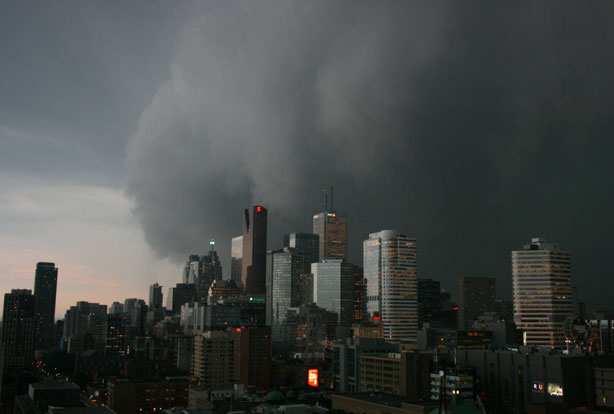 8 million clean up City of Vaughan Tornado August 20, 2009 Vaughan, Ontario Thousands of people evacuated Photo: Janine Massey Storm moves into downtown Toronto.