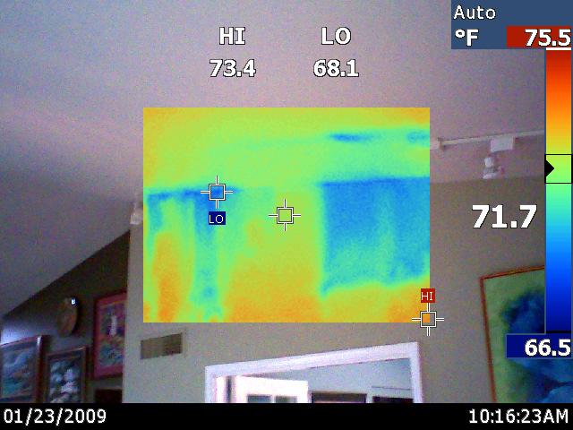 Missing and non-performing insulation at the attic
