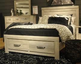 legs have 4 height options to accommodate various mattresses Beds available: King Panel Bed (56/58/97) King Panel HB (58/B100-66) Full Panel HB (57/B100-21) Modern farmhouse bedroom in a wispy white