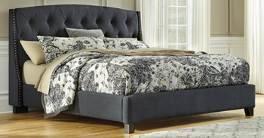 B600 Upholstered Beds (Signature Design) Wood framed beds are fully upholstered in woven fabrics Low profile footboard design Beds work well with a variety of bedroom