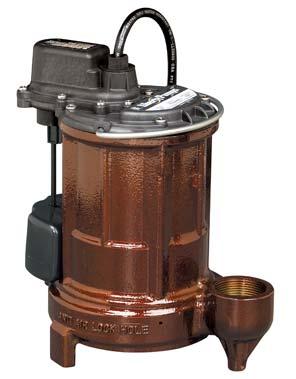 00 1/2hp, 3,300gph @ 10 #257 #287 - Above Sump Pumps Have a Manufacturer Warranty of 2 Years - 1 Year Labor Warranty - Pump Failures Due To Foreign Objects in the Impeller are NOT