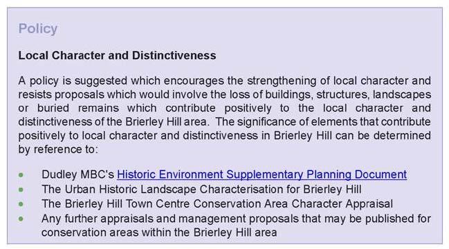 New Local List criteria developed from English Heritage s criteria for assessing positive buildings in a Conservation Area Architectural Merit Is the building the work of a particular architect or