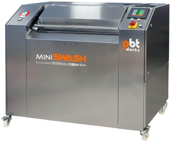Mi n i SWASH I Automatic Cleaning System FOR STENCILS Price-effective & reliable stencil cleaning Effective also for PUMP PRINT stencil Available for PCBA cleaning