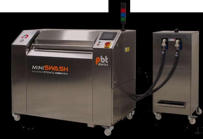 Mini SWASH II Automatic Cleaning System FOR STENCILS AND misprints Removing solder paste and glue residues from any type of stencils and screens or Pump-Print stencils.