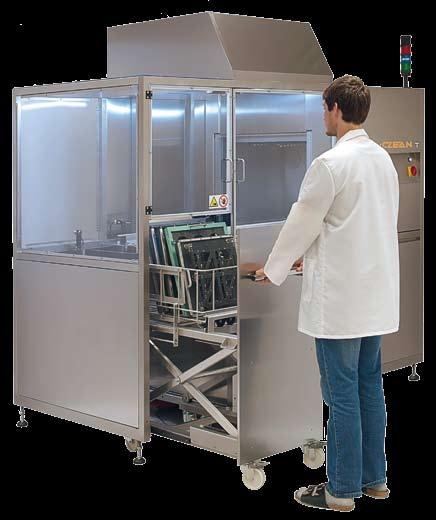 FLUXCLEAN T High capacity automatic cleaning system Solder pallets and other maintenance cleaning