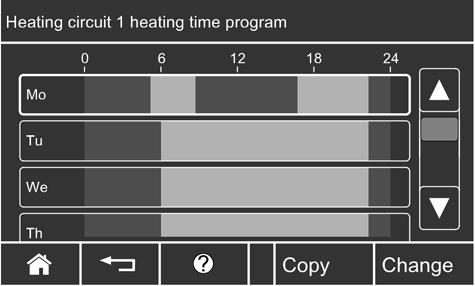 H You can set the time program individually, to be the same, or different, for every day of the week. H You can select up to 4 time phases per day.