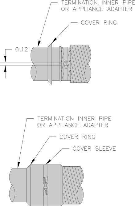 VI. direct venting / air intake piping (continued) 2. Maximum air intake pipe length is 40 equivalent feet. WARNING DO NOT reduce size of air intake pipe. 3.
