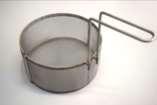 Double Handle Parts Basket Part Number: 15-105 Fine mesh stainless steel, double handle basket For use with: 8" dia.