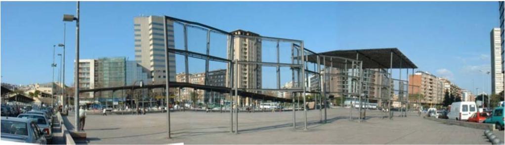 The second axis is the extension of the Diagonal Avenue until the sea across the old industrial district of Barcelona.