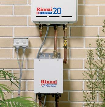 Pipe Cover Easily attached to the Rinnai INFINITY hot water systems to provide a clean and smooth finish to the installation, hiding unsightly pipe work and sheltering the power